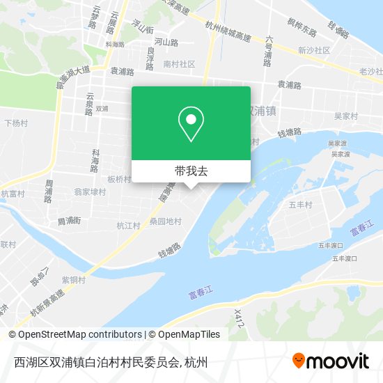 西湖区双浦镇白泊村村民委员会地图