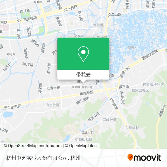 杭州中艺实业股份有限公司地图