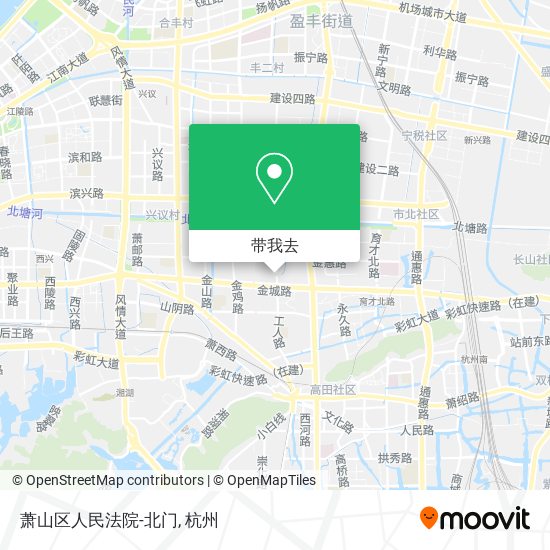 萧山区人民法院-北门地图