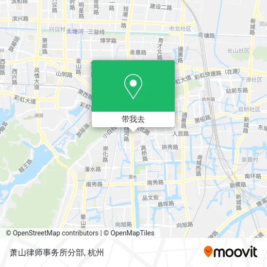 萧山律师事务所分部地图