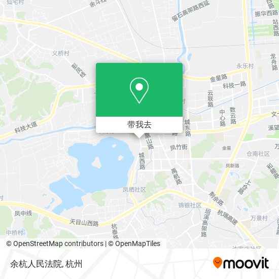 余杭人民法院地图
