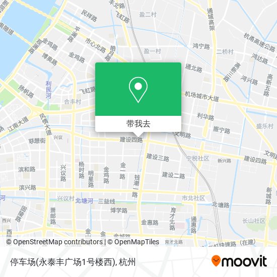 停车场(永泰丰广场1号楼西)地图