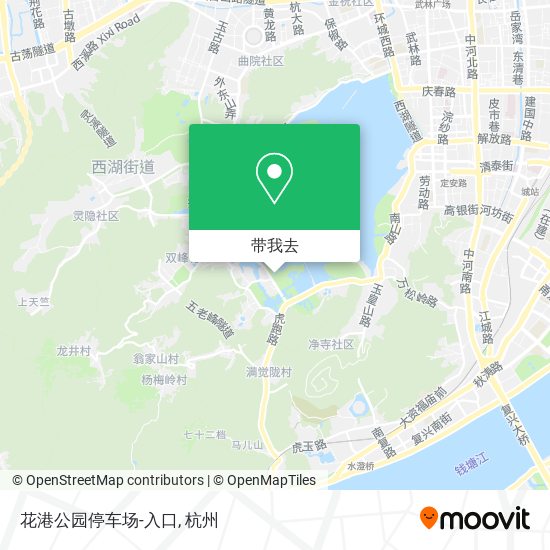 花港公园停车场-入口地图