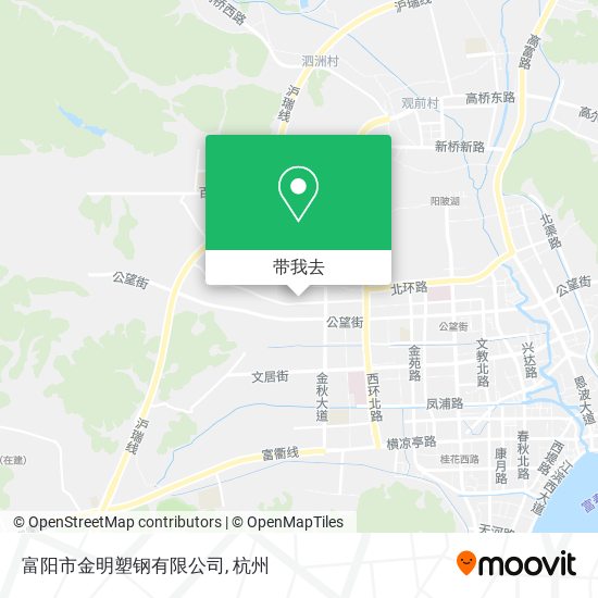 富阳市金明塑钢有限公司地图