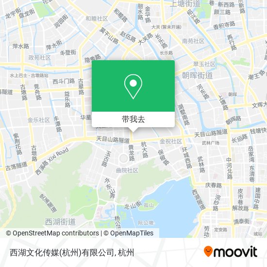 西湖文化传媒(杭州)有限公司地图