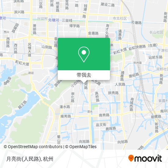 月亮街(人民路)地图