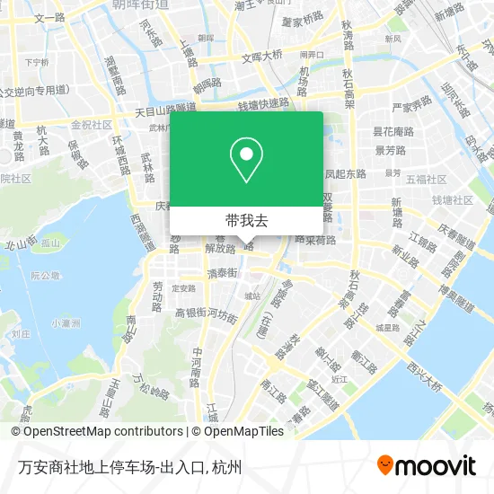 万安商社地上停车场-出入口地图