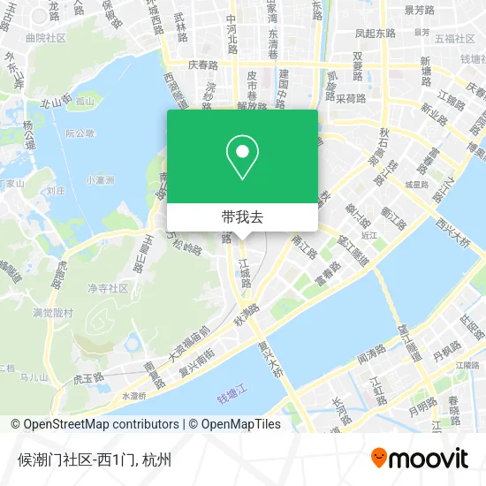 候潮门社区-西1门地图