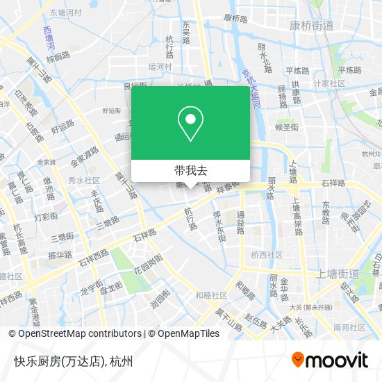 快乐厨房(万达店)地图