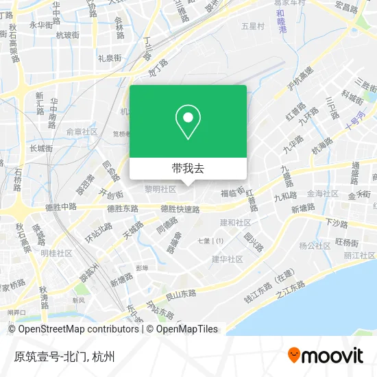 原筑壹号-北门地图