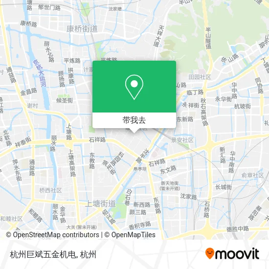 杭州巨斌五金机电地图