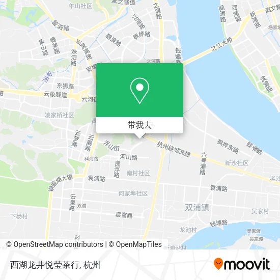 西湖龙井悦莹茶行地图