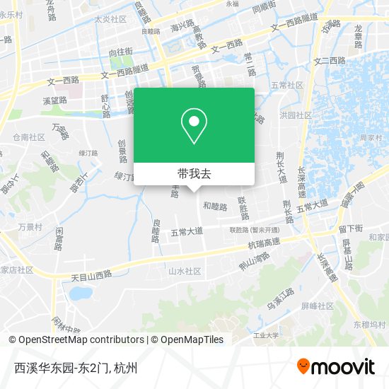 西溪华东园-东2门地图