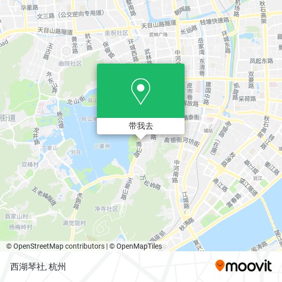 西湖琴社地图
