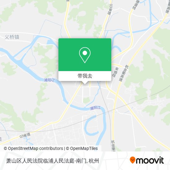 萧山区人民法院临浦人民法庭-南门地图