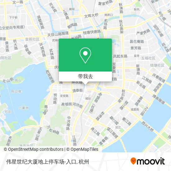 伟星世纪大厦地上停车场-入口地图