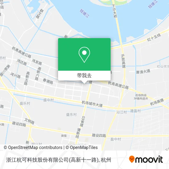 浙江杭可科技股份有限公司(高新十一路)地图