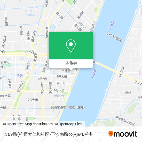 369路(杭师大仁和社区-下沙南路公交站)地图