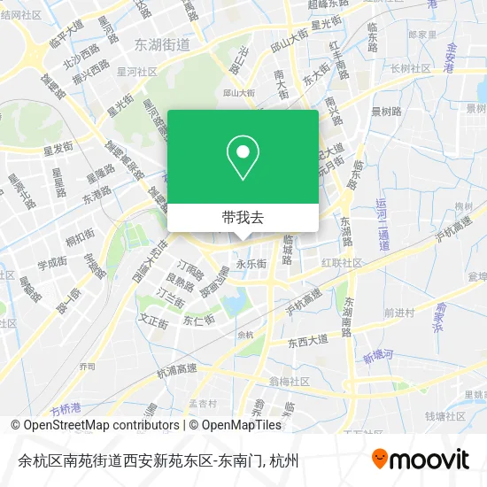 余杭区南苑街道西安新苑东区-东南门地图