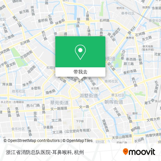 浙江省消防总队医院-耳鼻喉科地图
