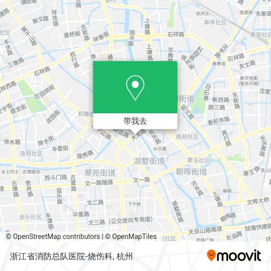 浙江省消防总队医院-烧伤科地图