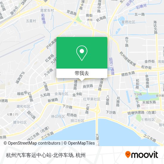 杭州汽车客运中心站-北停车场地图