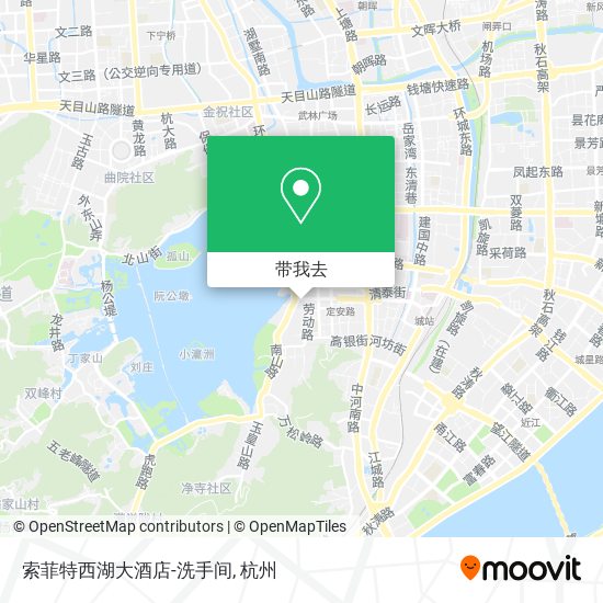 索菲特西湖大酒店-洗手间地图
