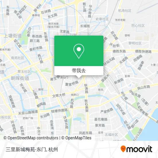 三里新城梅苑-东门地图