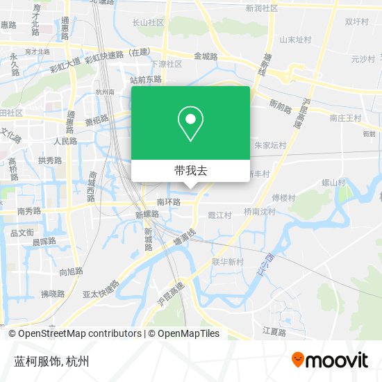 蓝柯服饰地图