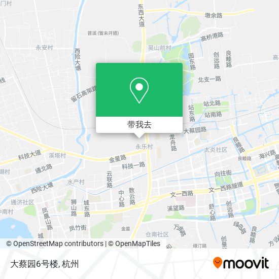 大蔡园6号楼地图