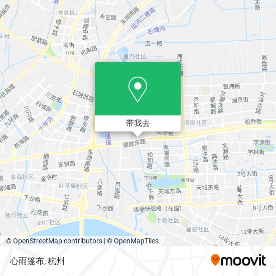 心雨篷布地图