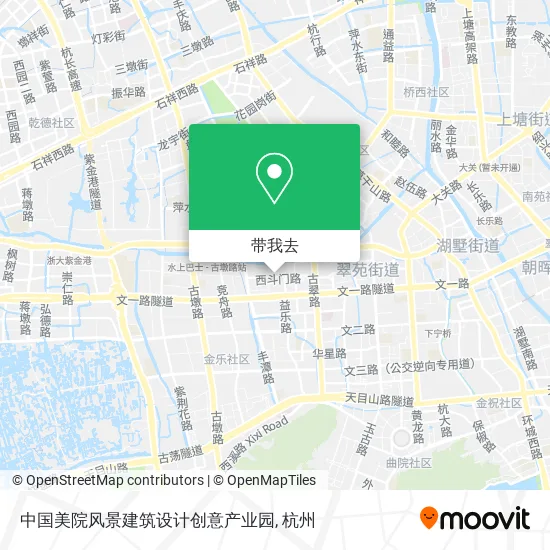 中国美院风景建筑设计创意产业园地图