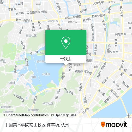 中国美术学院南山校区-停车场地图