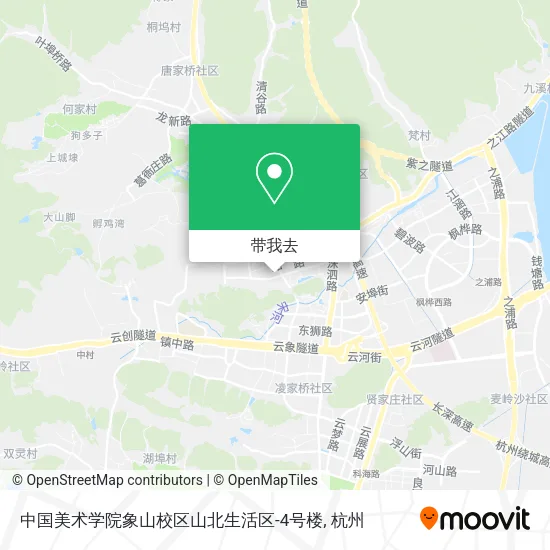 中国美术学院象山校区山北生活区-4号楼地图