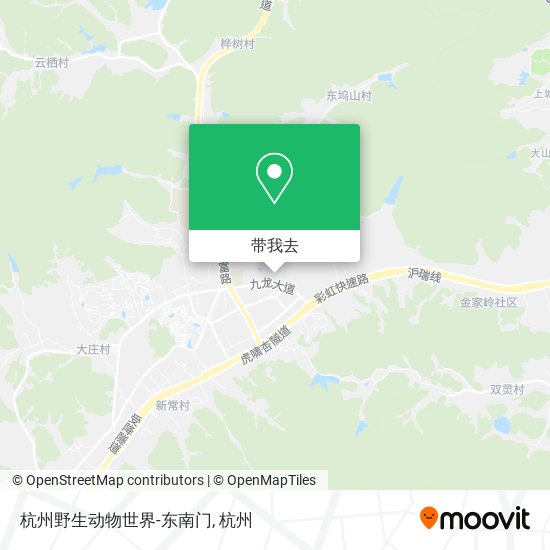 杭州野生动物世界-东南门地图