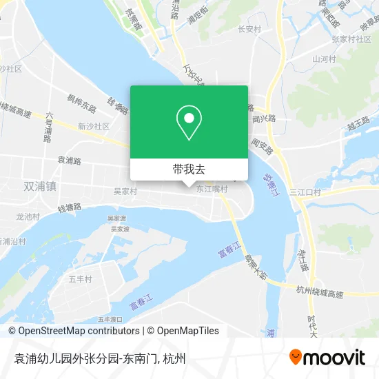 袁浦幼儿园外张分园-东南门地图