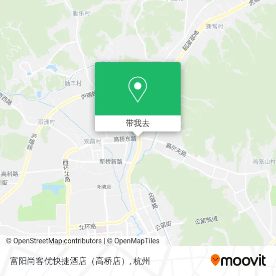 富阳尚客优快捷酒店（高桥店）地图