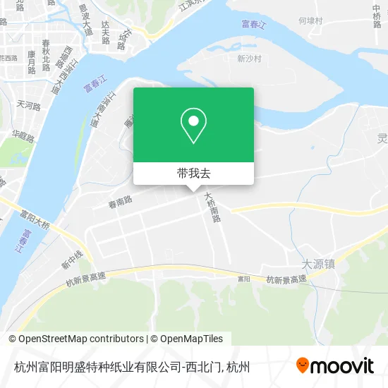 杭州富阳明盛特种纸业有限公司-西北门地图