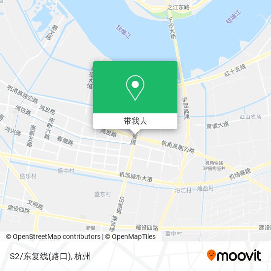 S2/东复线(路口)地图