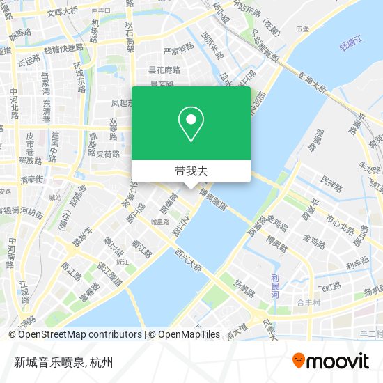 新城音乐喷泉地图
