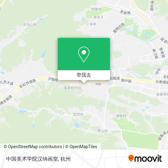 中国美术学院汉纳画室地图