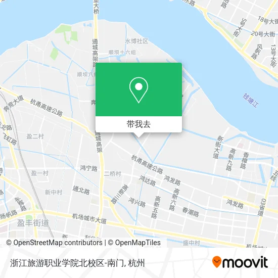 浙江旅游职业学院北校区-南门地图