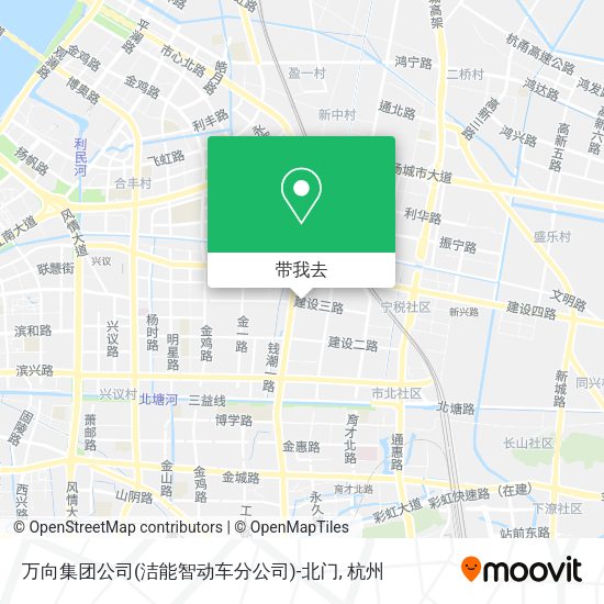 万向集团公司(洁能智动车分公司)-北门地图