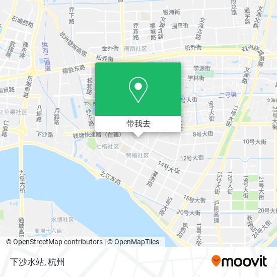下沙水站地图