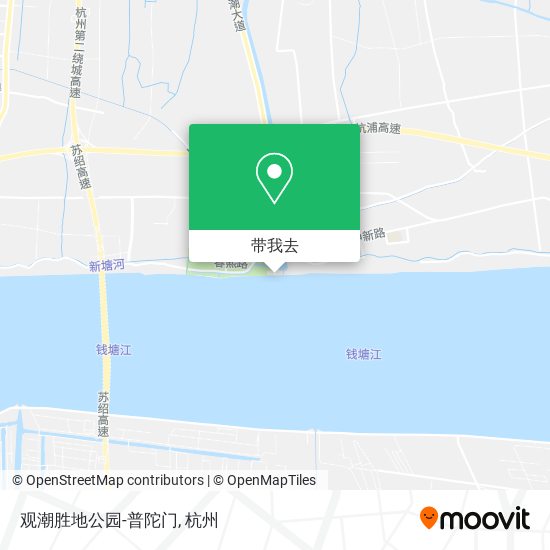 观潮胜地公园-普陀门地图