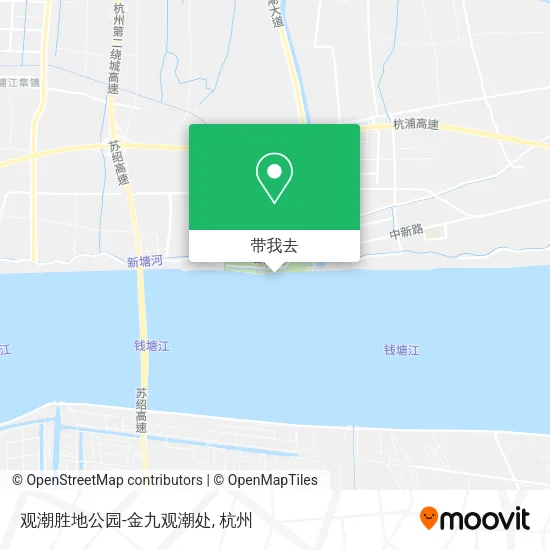 观潮胜地公园-金九观潮处地图