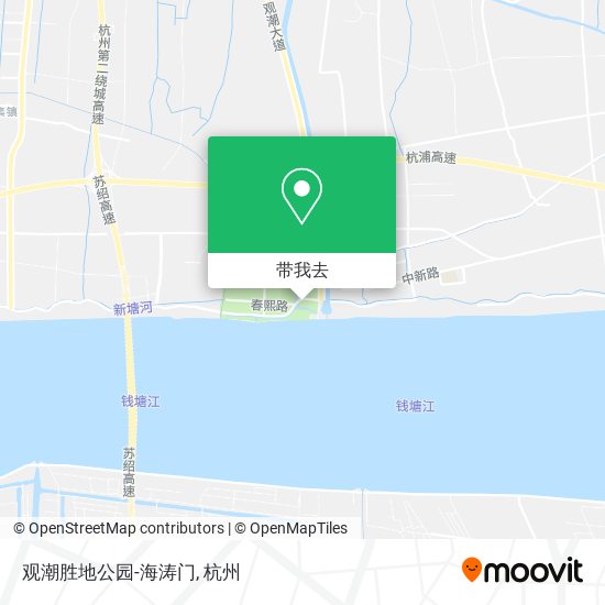 观潮胜地公园-海涛门地图