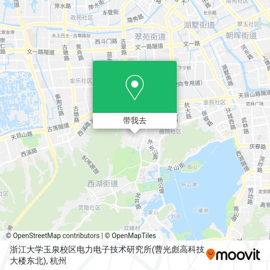 浙江大学玉泉校区电力电子技术研究所(曹光彪高科技大楼东北)地图