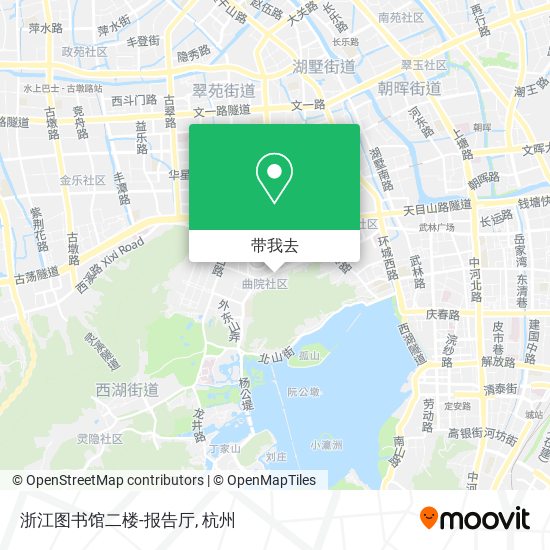 浙江图书馆二楼-报告厅地图