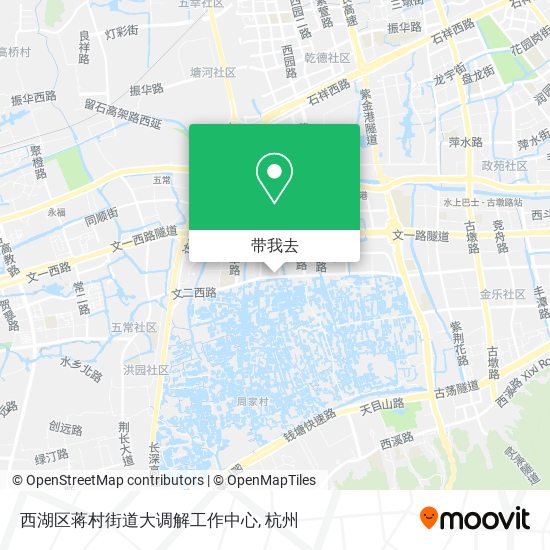 西湖区蒋村街道大调解工作中心地图